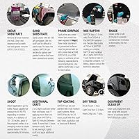 Vista 5 de U-Pol Raptor - Kit de revestimiento en aerosol de uretano negro para caja de camioneta con pistola aerosol, 4 litros