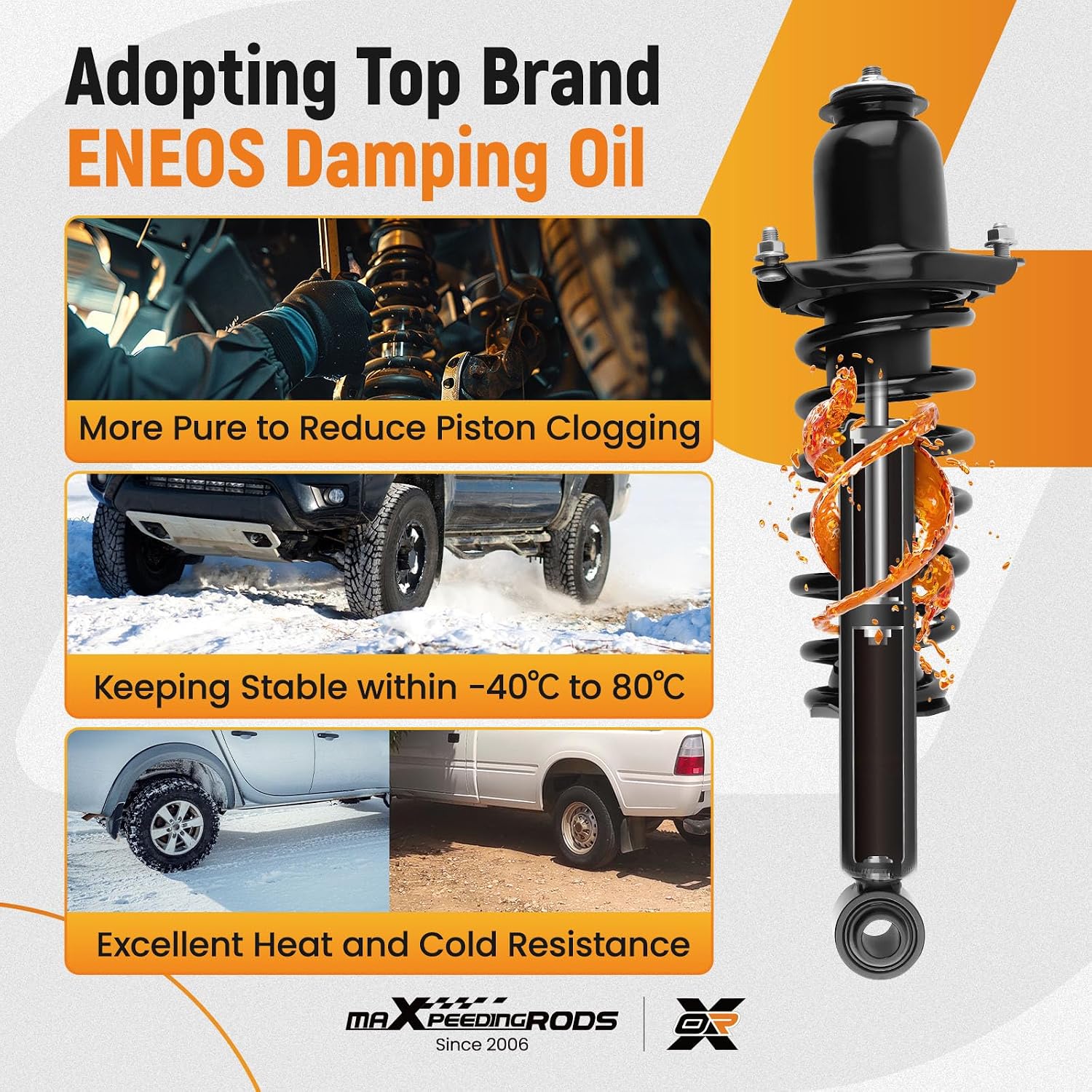 maXpeedingrods 172599L 172599R Rear Strut for Toyota Corolla 1.8L 2.4L 2009-2013 Matrix FWD 2009-2013 Pontiac Vibe FWD 2009-2010, 2Pc Shock Absorber Strut w/Coil Spring Assembly