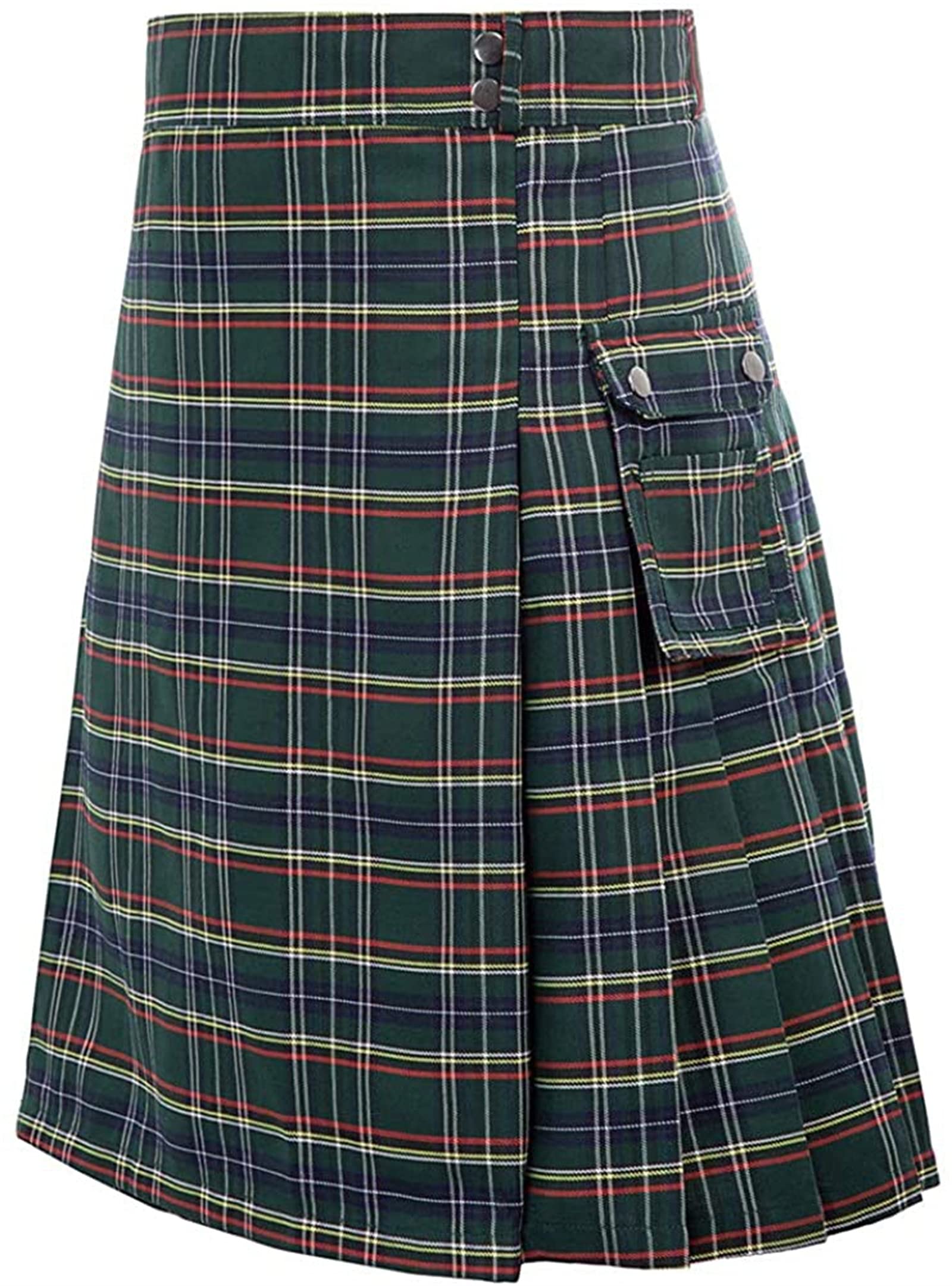 Falda Escocesa Tradicional Escocesa a Cuadros para Hombre, tartán irlandés, Combate, Punk, gótico, Highland