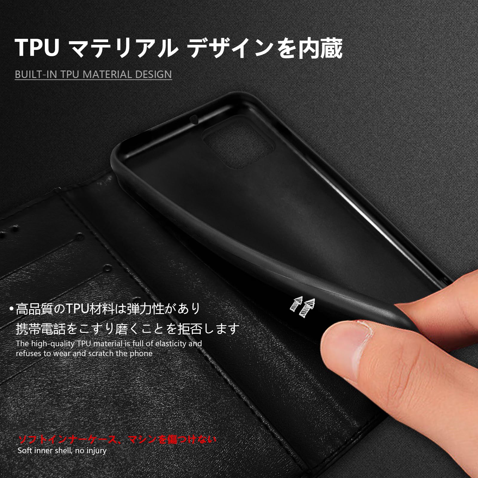Amazon.co.jp: AQUOS sense6/sense6s ケース 手帳型 ファッション 財布 