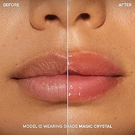 Too Faced Lip Injection Maximum Plump Extra Strength Lip Plumper Gloss | Hydrating, Volumizing, + Plumping, 0.14 Fl Oz, Magic Crystal (Sheer Ballet Pink)