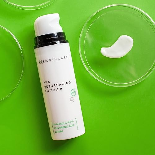 Miniatura 4 de DCL Skincare AHA Resurfacing Lotion with Glycolic Acid exfoliates while hydrating, reducing fine lines with Hyaluronic Acid, Vitamin E, Shea Butter,