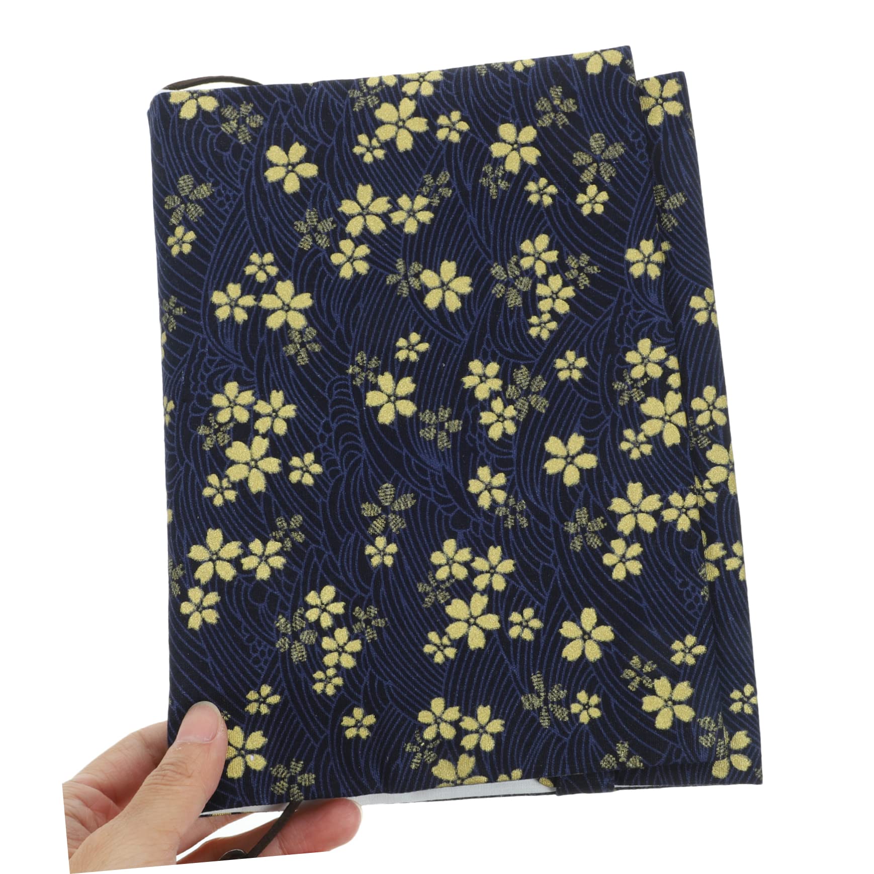 SHINEOFI 4pièces Couverture De Tissu Fait Main Housse Décorative Textile Protège Cahier Motif Cerisier Pour Notes Et Journaux