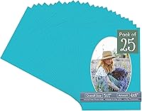 Vista 287 de CountryArtHouse Marco ovalado verde cazador de 5 x 7 pulgadas, sin ácidos, con núcleo blanco, corte biselado para fotos de 4 x 6, se adapta a marcos