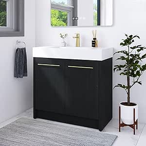 Amazon.com: 36 Inch Freestanding Bathroom Vanity,36" Bathroom Vanity ...