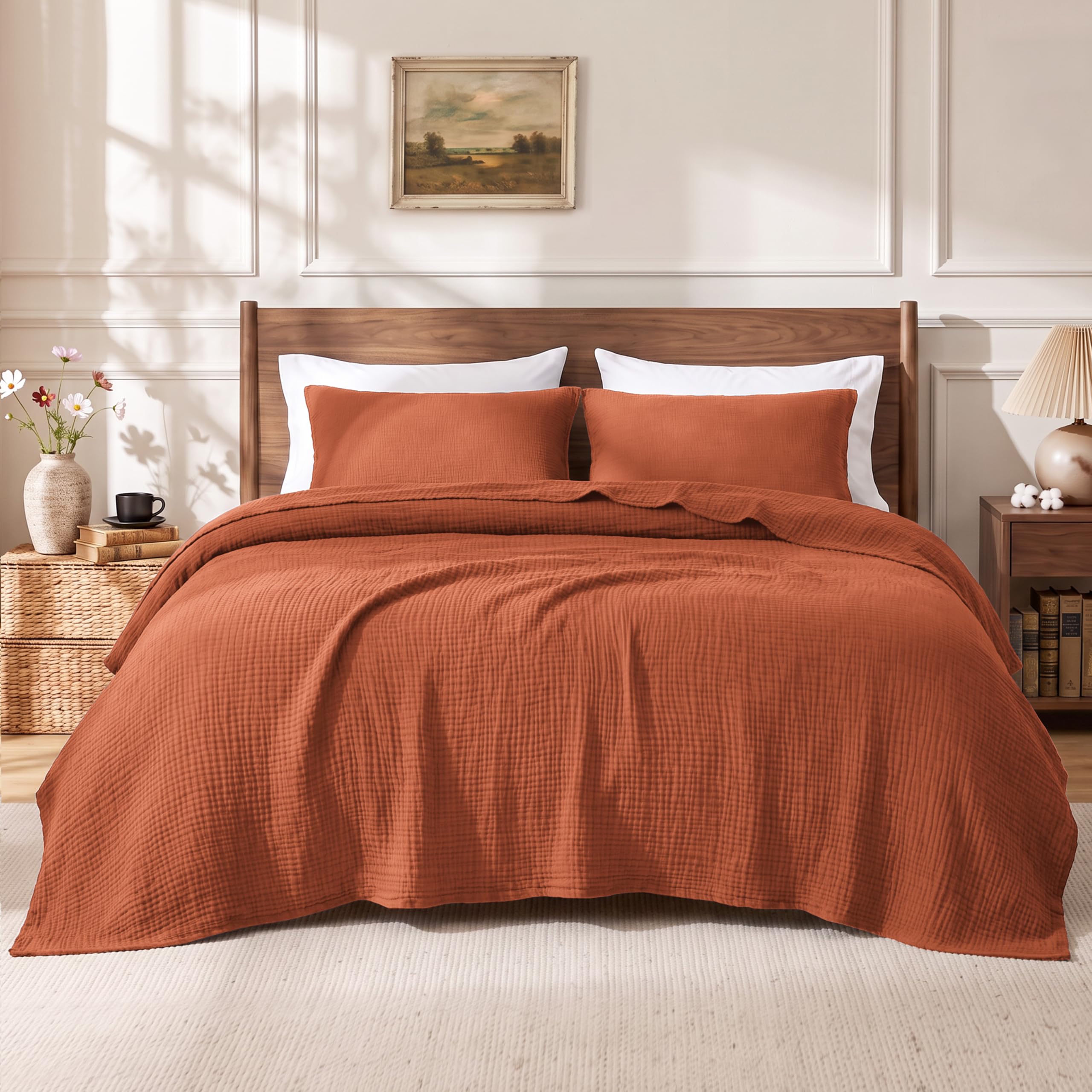 Amazon.com: Love's cabin 100% Cotton Muslin Blanket, 6 Layer