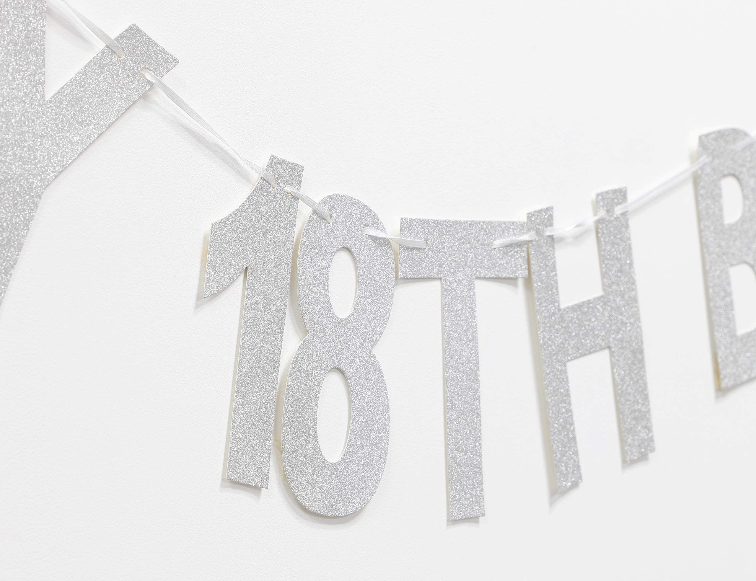 Striscione Compleanno Toyland 21° Argento – Lettere In Cartone, Lunghezza 3 Metri, Decorazione Festa - 3