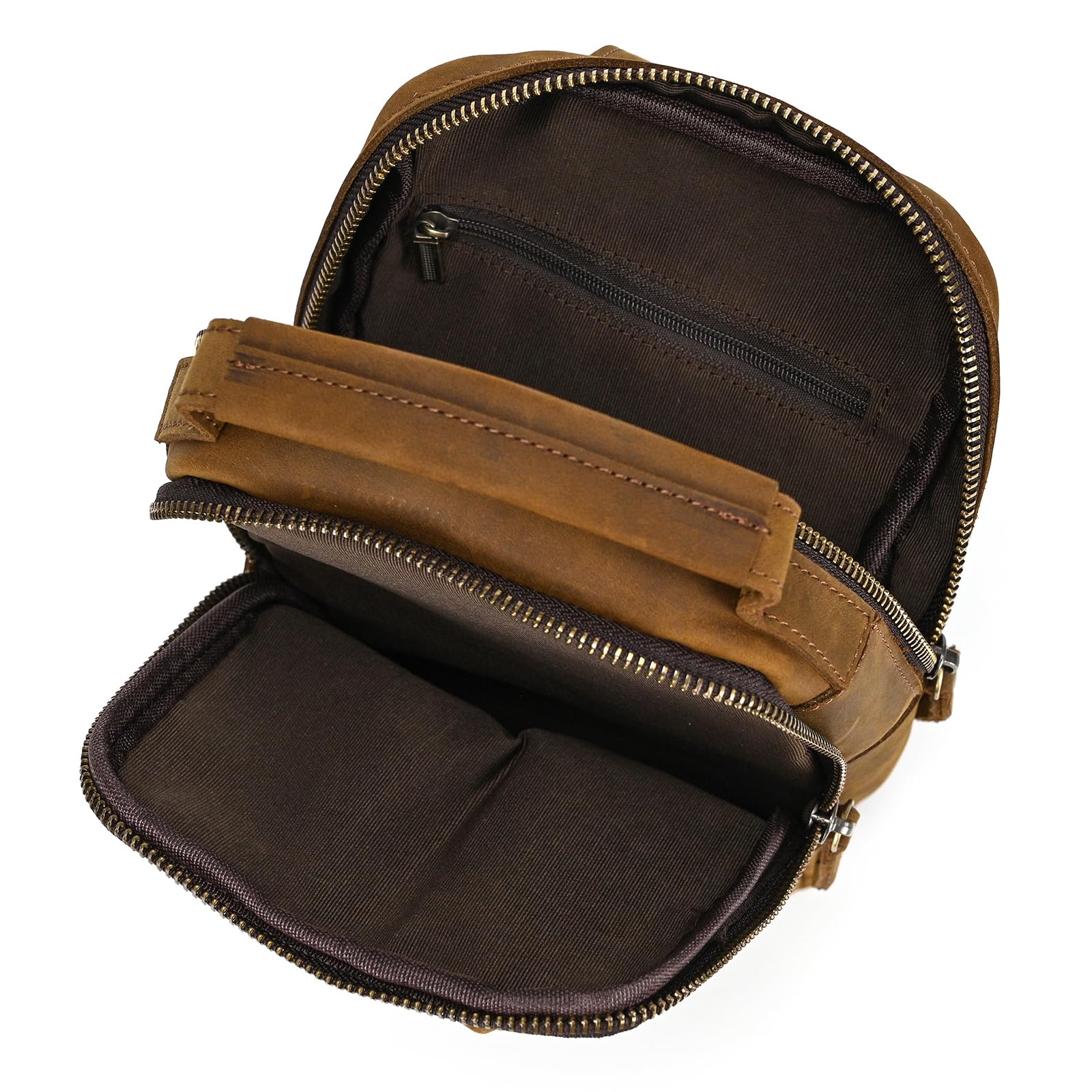 Sling Bag skórzana torba na ramię torba na ramię męska torba na brzuch plecak