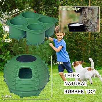 XHX Dog Toy to Keep Your Pup Distracted - Safe for Dogs - Low-Mess Design - Dog Toys for Small Dogs 10-25 lbs(Green, S)