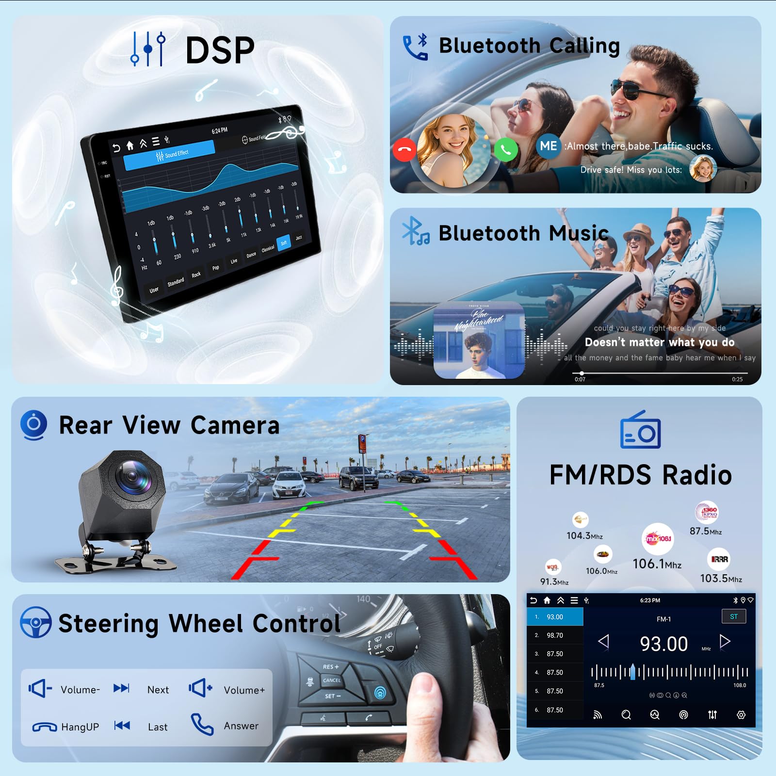 Hodozzy 4GB+128GB Android Autoradio für Land Rover Freelander 2 2007-2012 mit Carplay Wireless Android Auto, 9 Zoll InCell Touchscreen 2 Din Radio mit GPS Navi Bluetooth DSP WiFi RDS, Rückfahrkamera