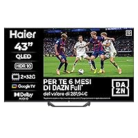 Haier QLED 4K UHD H43S81FUX 43'' Smart TV, Google TV