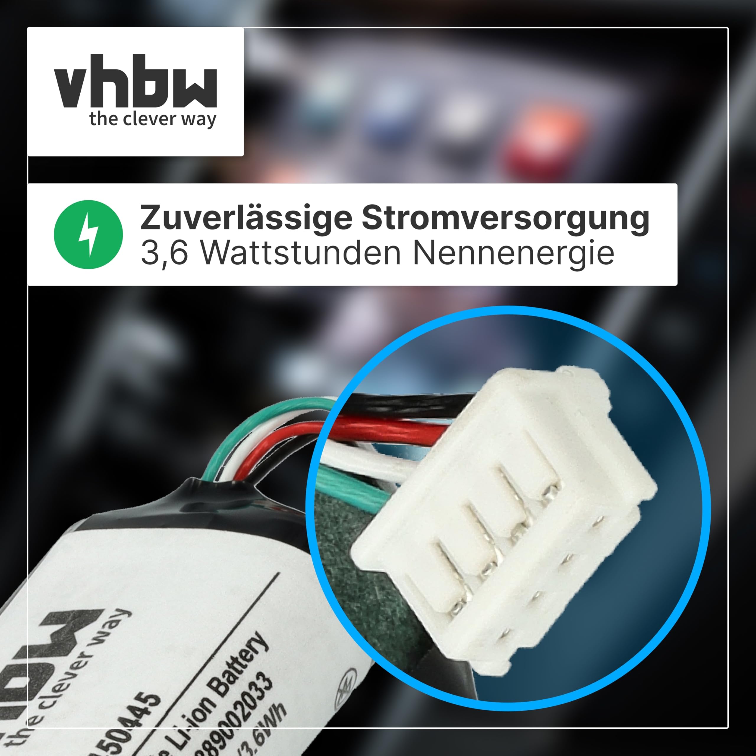vhbw bateria zamienna do Volvo 31450445 do komputera samochodowego | Pojazd PC (450 mAh, 8 V, Li-Ion)