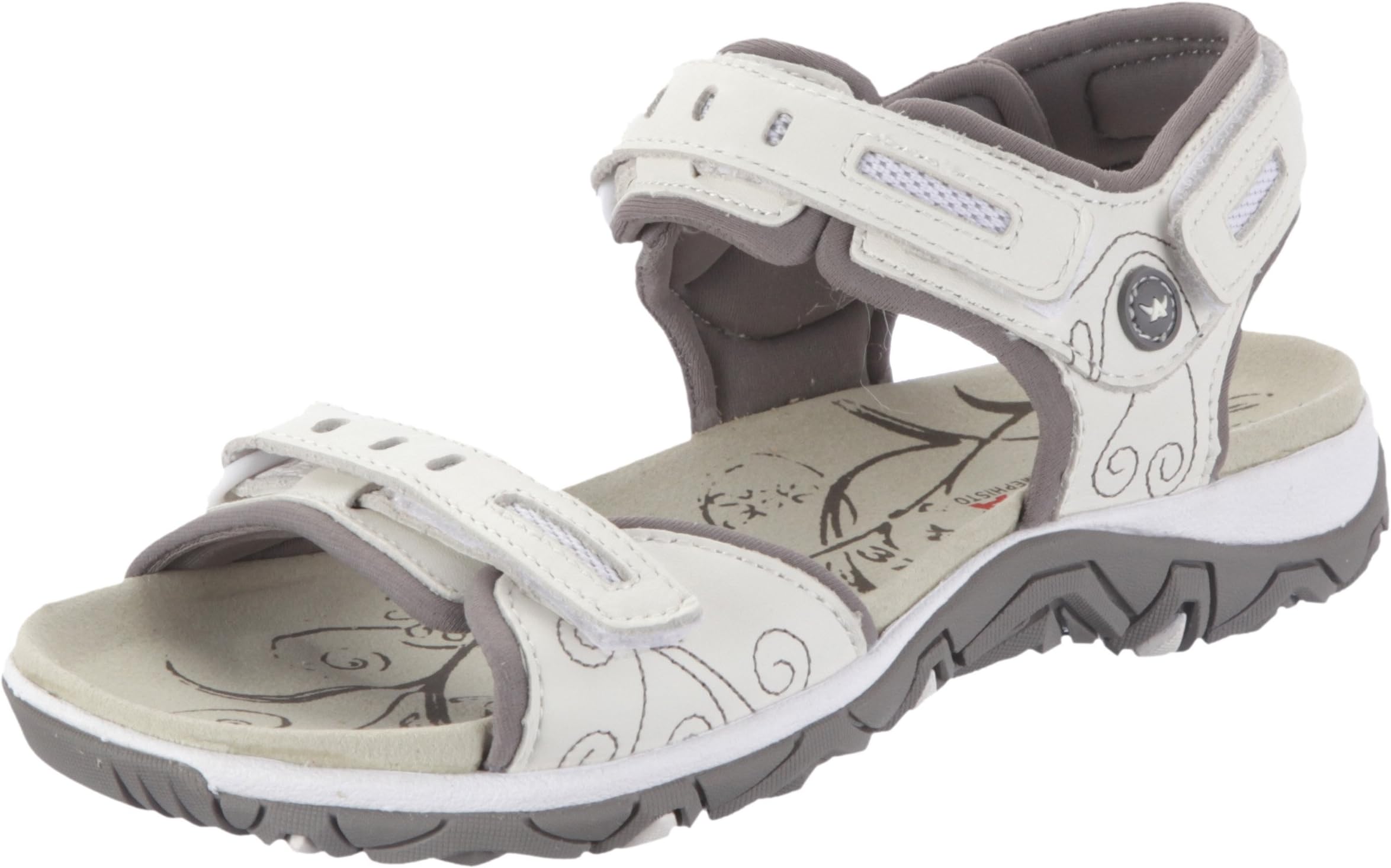 Mephisto Women's Lagoona Hiking Sandals, White - Weiß (WHITE / WARM GREY), 39 EU, 6.5 UK