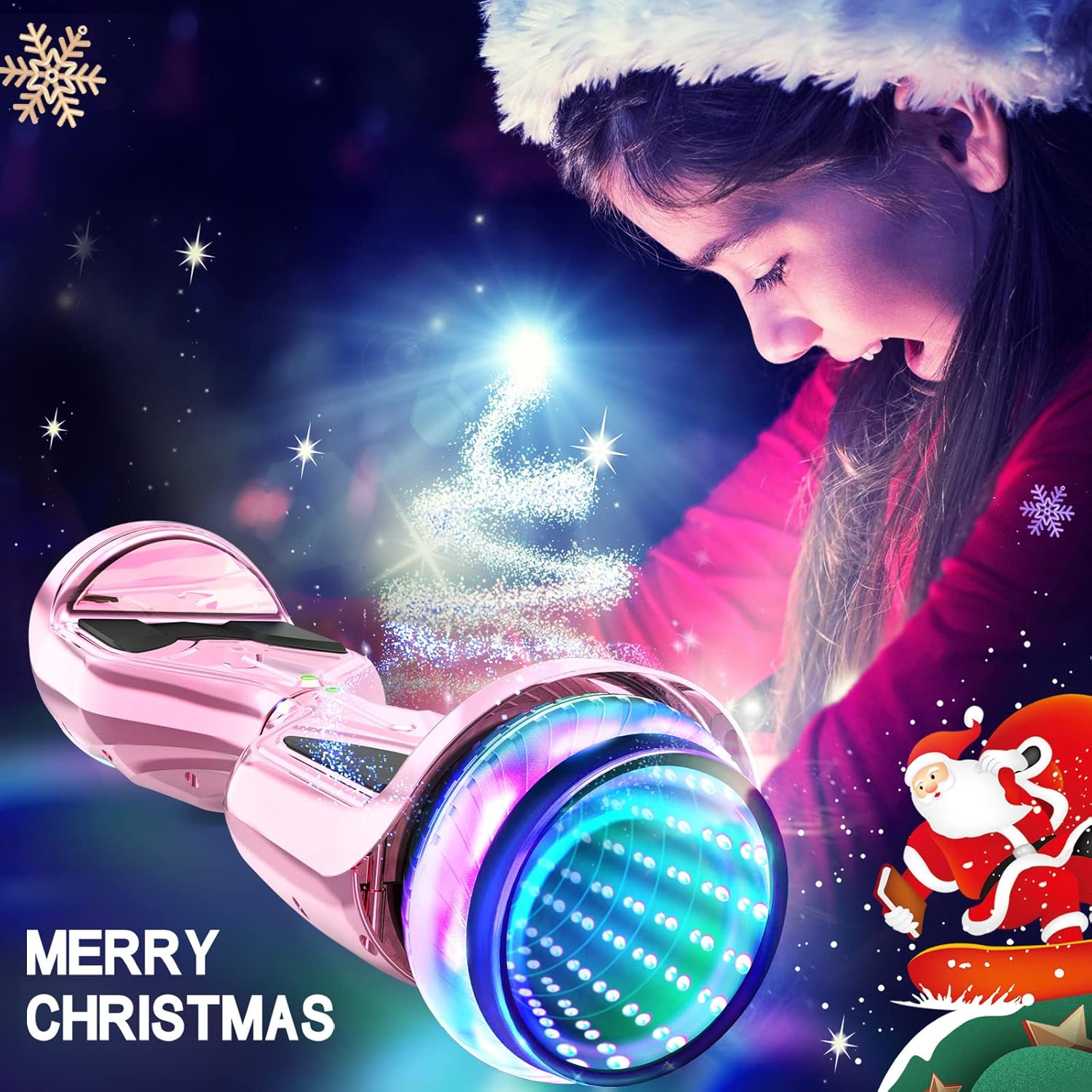 70% Off Discount SISIGAD All Terrain Hoverboard, with Bluetooth and Flash Wheel Self Balancing Scooter
