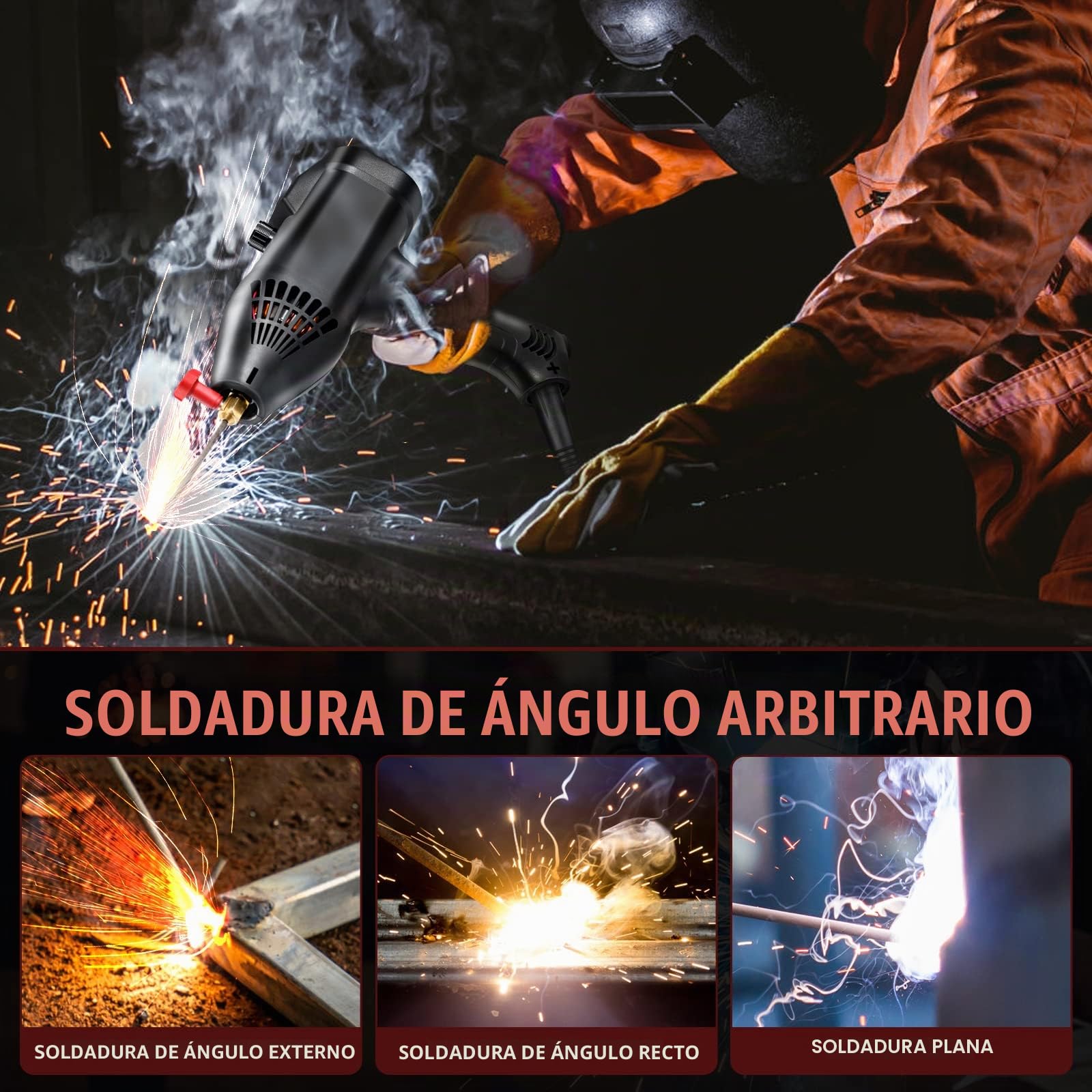 Soldador Inverter,Aomdom 251A ARC Maquina Soldar Electrodo IGBT 220V MMA Soldador Electrodo Digital LCD Maquina de Soldar Portatil Grupo de Soldar