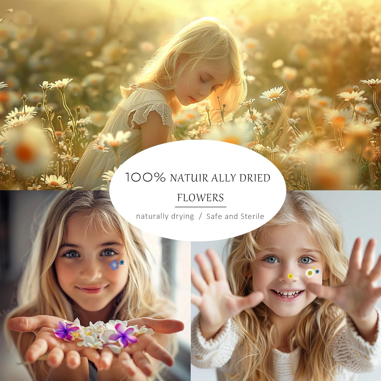 Pressed Flowers for Crafts, Dried Flower Natural Herbs Pressed for Scrapbooking Greeting Card DIY Bookmark Resin Epoxy Accessories Nails Decor Soap and Candle Making 134Pcs - Image 5