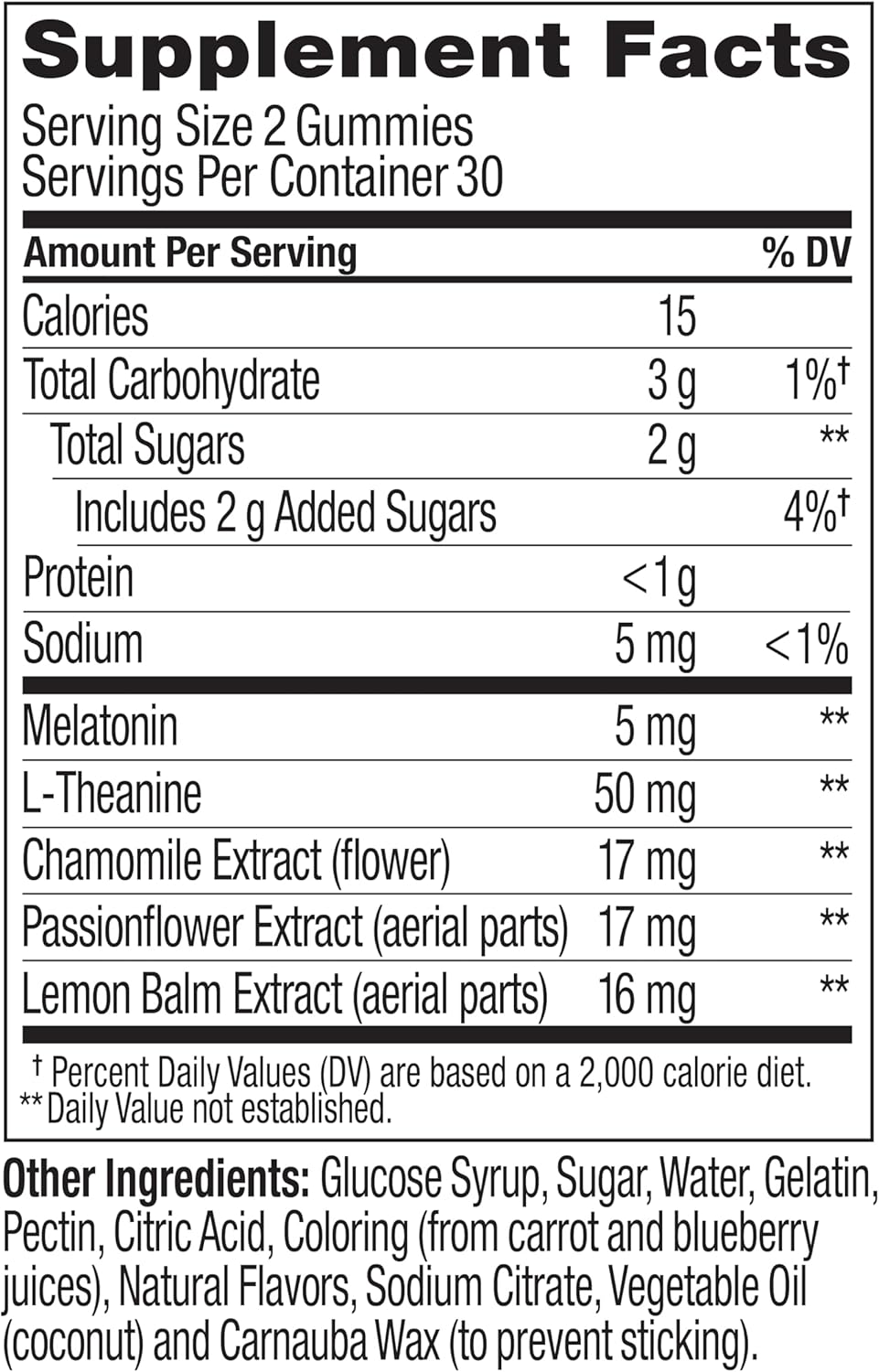 OLLY Extra Strength Sleep, 5 mg Melatonin L-Theanine, Chamomile and Botanicals - 60ct Pouch - Image 8
