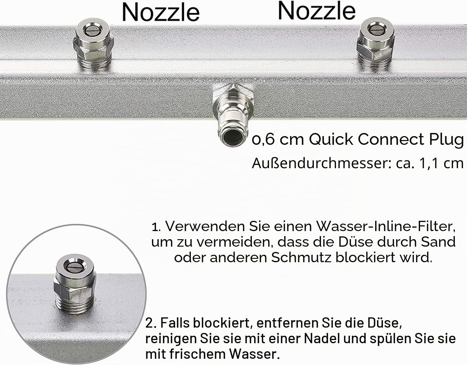 M Mingle 33cm Unterbodenreiniger für Hochdruckreiniger, 45°-Griff, 280 bar