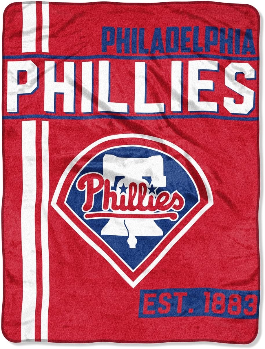 Northwest MLB Philadelphia Phillies Micro Raschel Throw, One Size, Multicolor