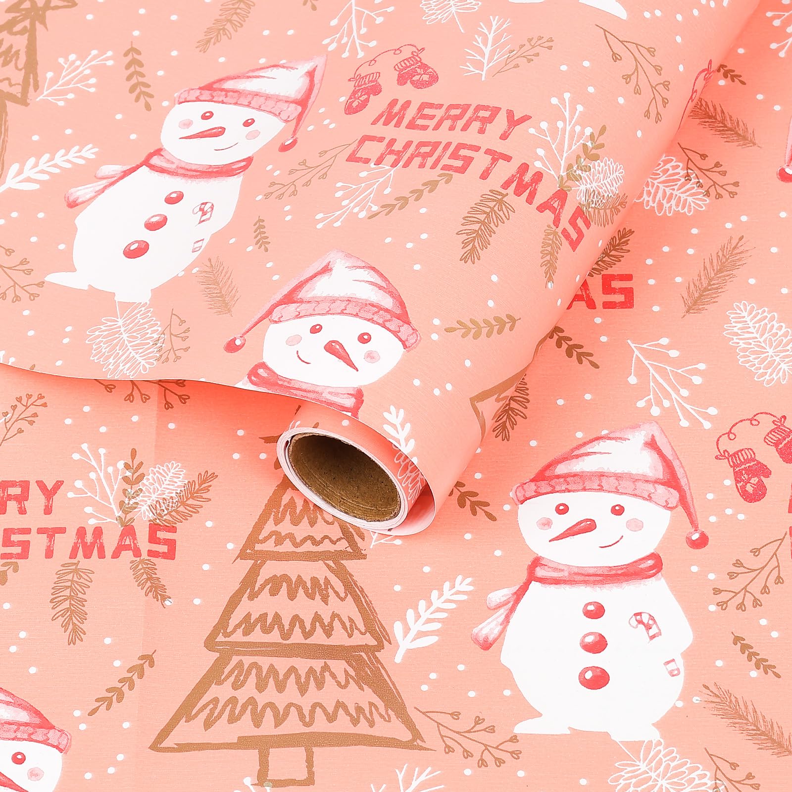 JarThenaAMCS Carta Regalo Vintage Con Villaggio Francese, Rotolo 43 Cm X 10 M, Bianco E Rosa, Motivo Rurale, Per Compleanni, Matrimoni, Baby Shower E Progetti Fai Da Te - 2