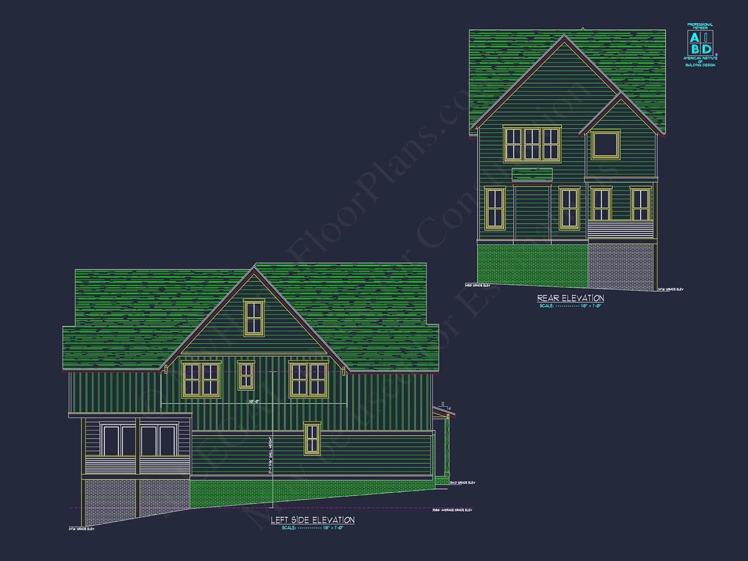 18-1770 HOUSE PLAN - Modern House Floor Plan - Architectural Blueprint Designs