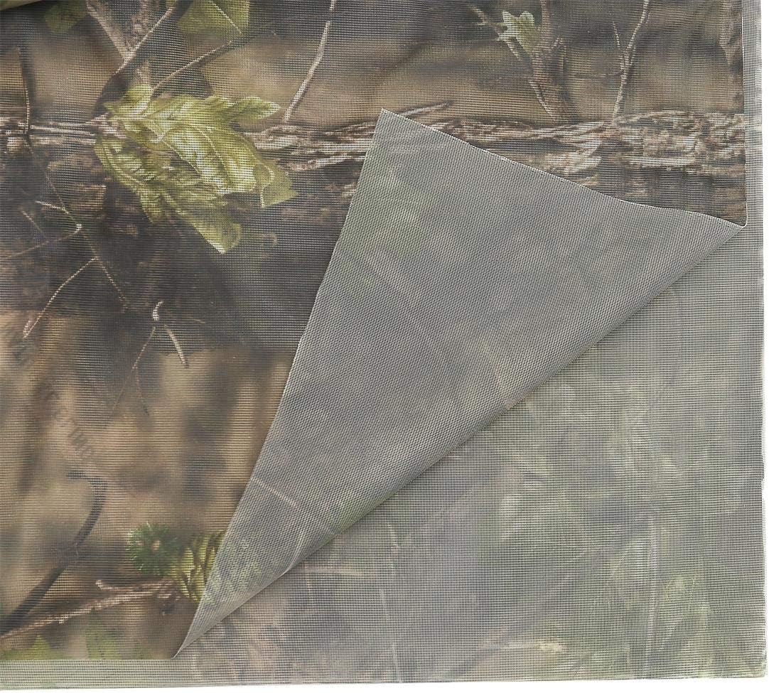 AUSCAMOTEK Woodland Camo Mesh Netting Camouflage Netting for Hunting Blinds Window Camping Shooting Clear View Camo Hunting Hide Net, Wetland/Green/Yellow 5 ft x 12 ft (appro)