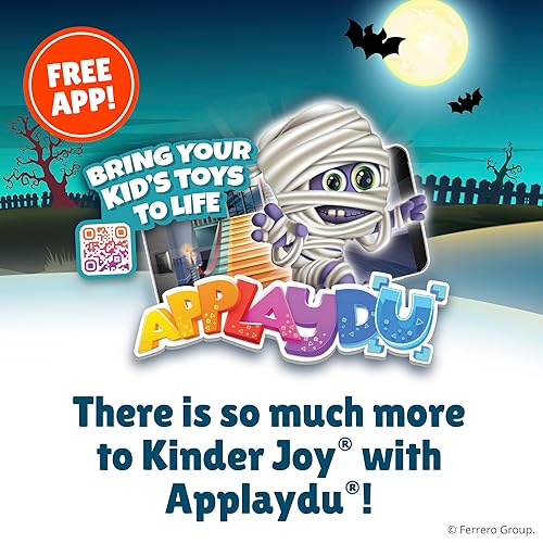 Miniatura 8 de Kinder Joy Huevo, golosina y juguete, recuerdo de fiesta, crema dulce, bocados de obleas de cacao, envueltos individualmente, 15 unidades, 0.7 onzas