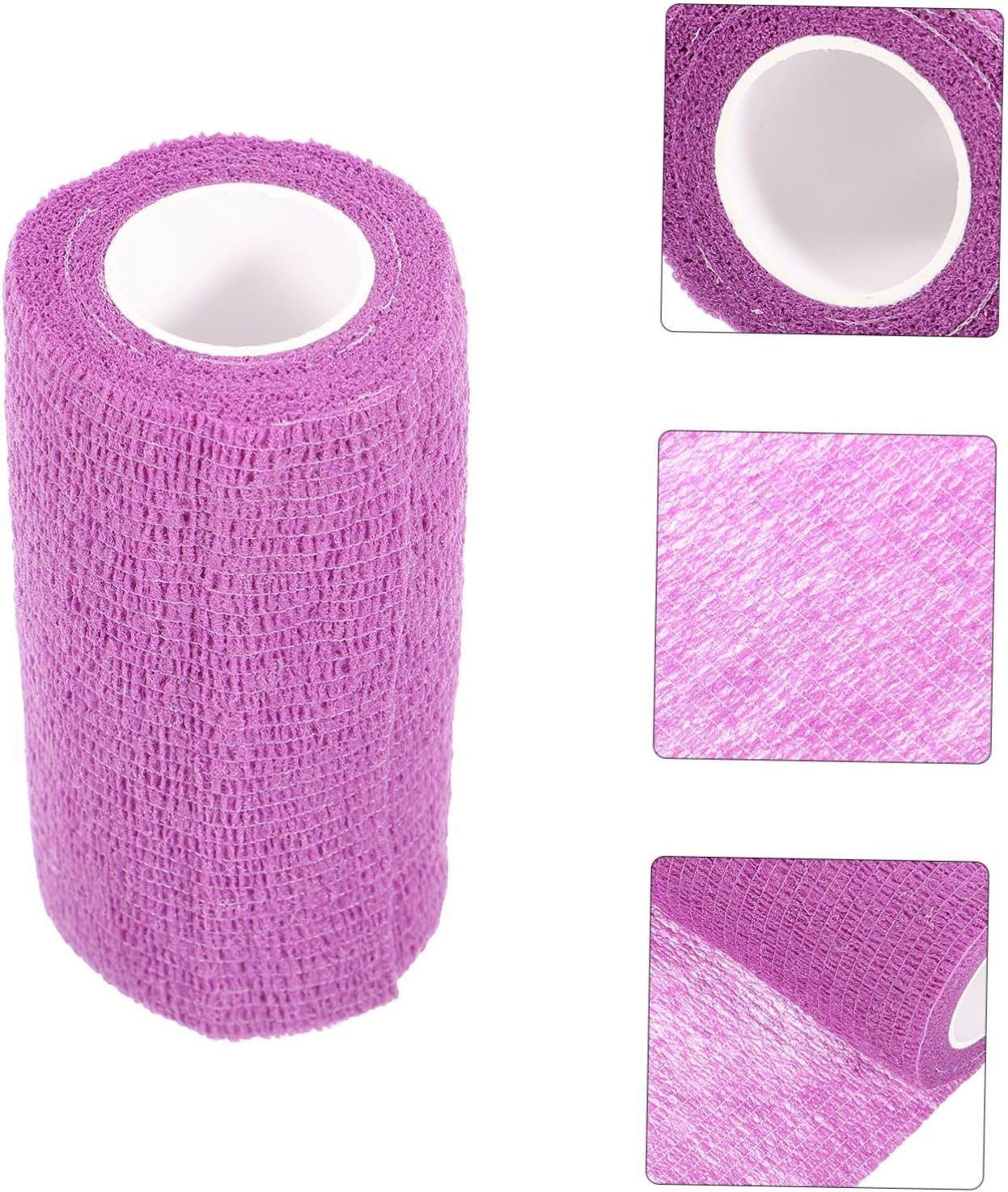 Kisangel 5rolls Professional Horse Bandages Self-Sticking Elastic Wrap for Leg Breathable Non-Woven Material Easy to Use for Outdoor Activities