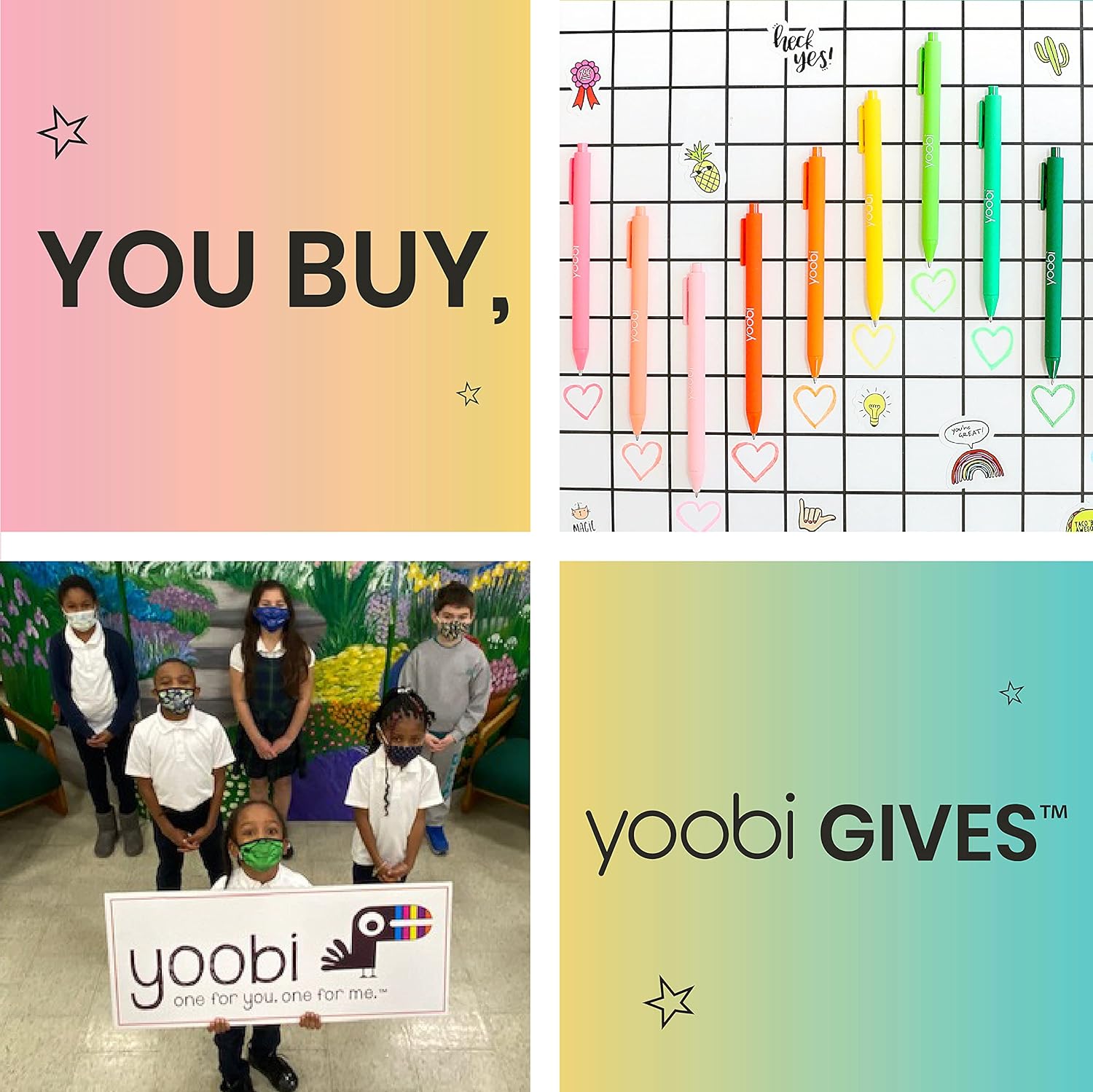 Yoobi Spiral Notebook Set - 3 Subject College Ruled Notebooks, 150 Perforated Pages, 3-Hole Punch - 3 Colors, PVC Free - Bulk Notebooks For School, Office & College - 3 pack : Office Products