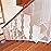 Adsoner Child Safety Net - 10ft L x 2.5ft H, Balcony, Patios and Railing Stairs Netting, Safe Rail Net for Kids/Pet/Toy, Sturdy Mesh Fabric Material (White)