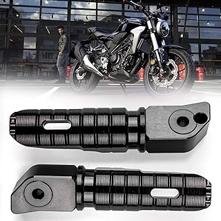Artudatech Motorrad Fußpedal, Hintere Fußstütze Fußrasten Motorrad Fußraste Passagier Trittbrett für H O N D A CB125R CB25...