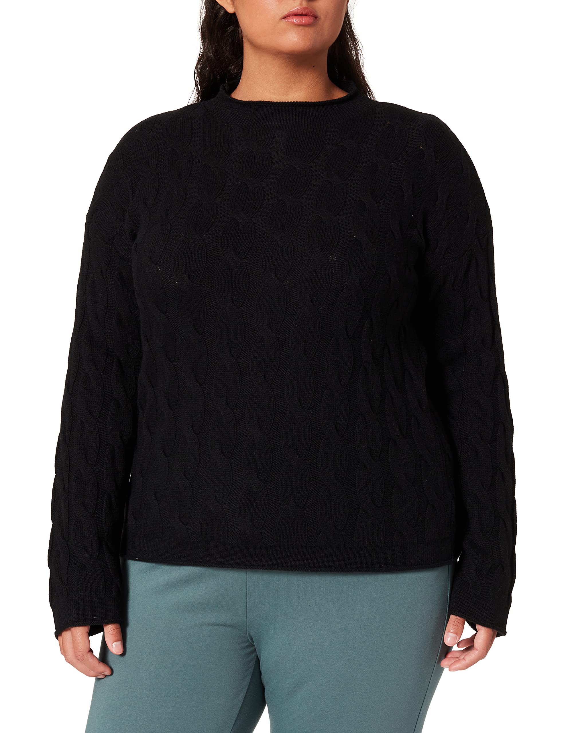 United Colors of Benetton Maglia Lupetto M/L 1335d2467 Maglione Donna (Pacco da 1)