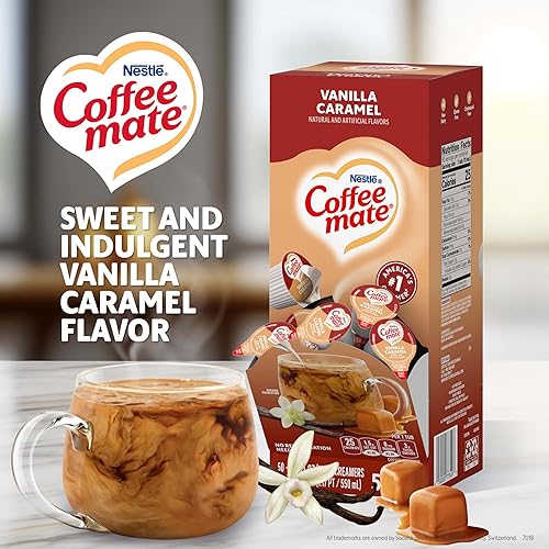 Vista 65 de Nestle Coffee-mate Crema de café, vainilla caramelo, crema líquida