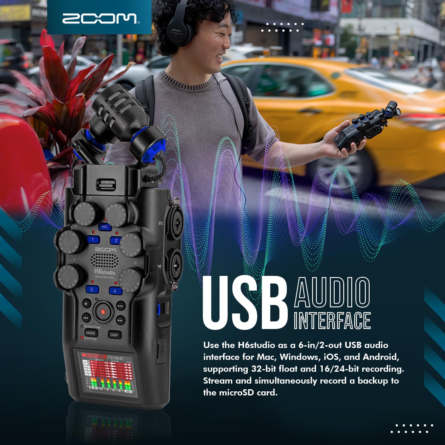 Amazon.com: Zoom H6studio Handy Recorder, H6 Studio (H6S) 32-Bit