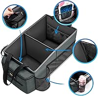 Vista 3 de Organizador de asiento trasero de automóvil, artículos esenciales para viajes por carretera, accesorios de automóvil para mujeres y hombres