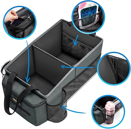 Miniatura 3 de Organizador de asiento trasero de automóvil, artículos esenciales para viajes por carretera, accesorios de automóvil para mujeres y hombres