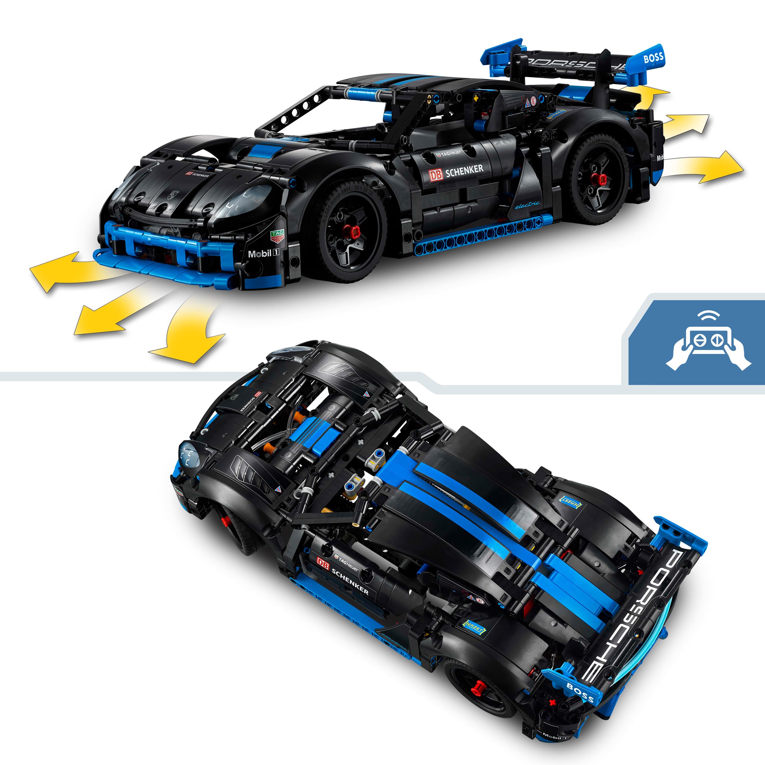 LEGO Technic Samochód wyścigowy Porsche GT4 e-Performance, Model Samochodu dla Dzieci, Wyścigówka do Zbudowania, Fajna Zabawka dla 10-latka, Chłopca i Dziewczynki, Pomysł na Prezent Urodzinowy, 42176