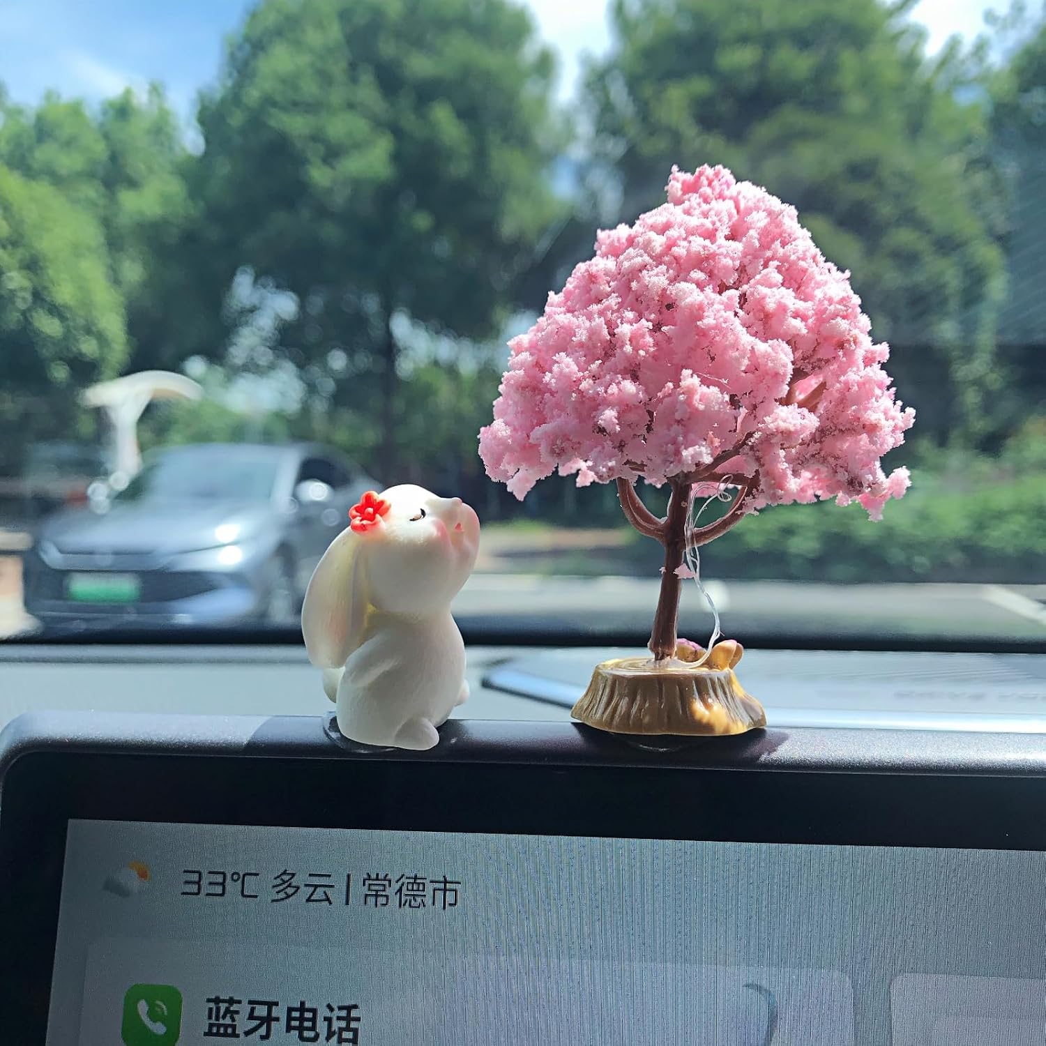 Pink Tree Car Dashboard Decorations Accessories Interior for Men Women