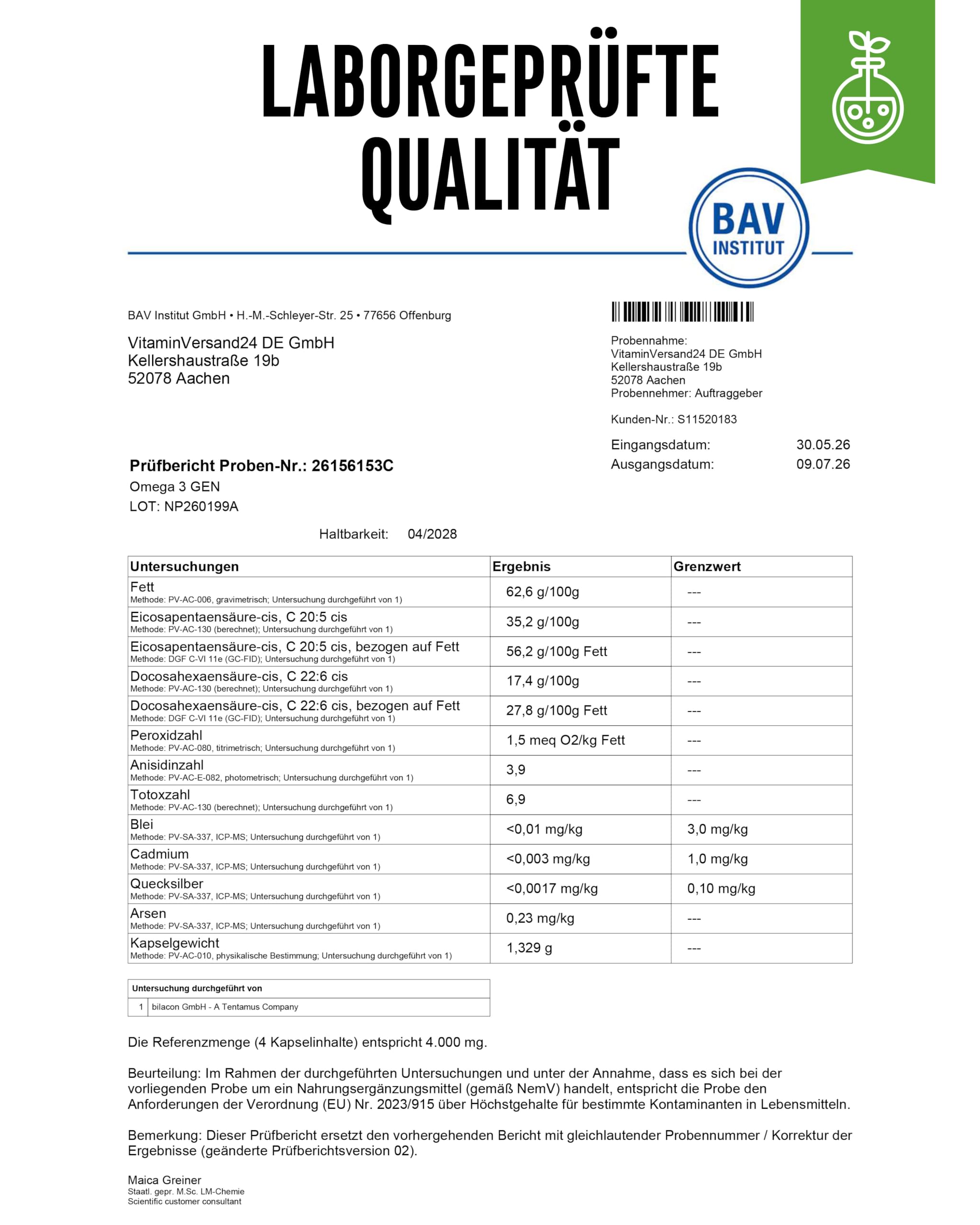GEN GERMAN ELITE NUTRITION Omega 3 hochdosiert 4000 mg 300 Kapseln | Fischöl mit 80% Fettsäuren,2000 mg EPA & 1000 mg DHA, natürliche Triglyceride Form, aufwendig gereinigt & laborgeprüft