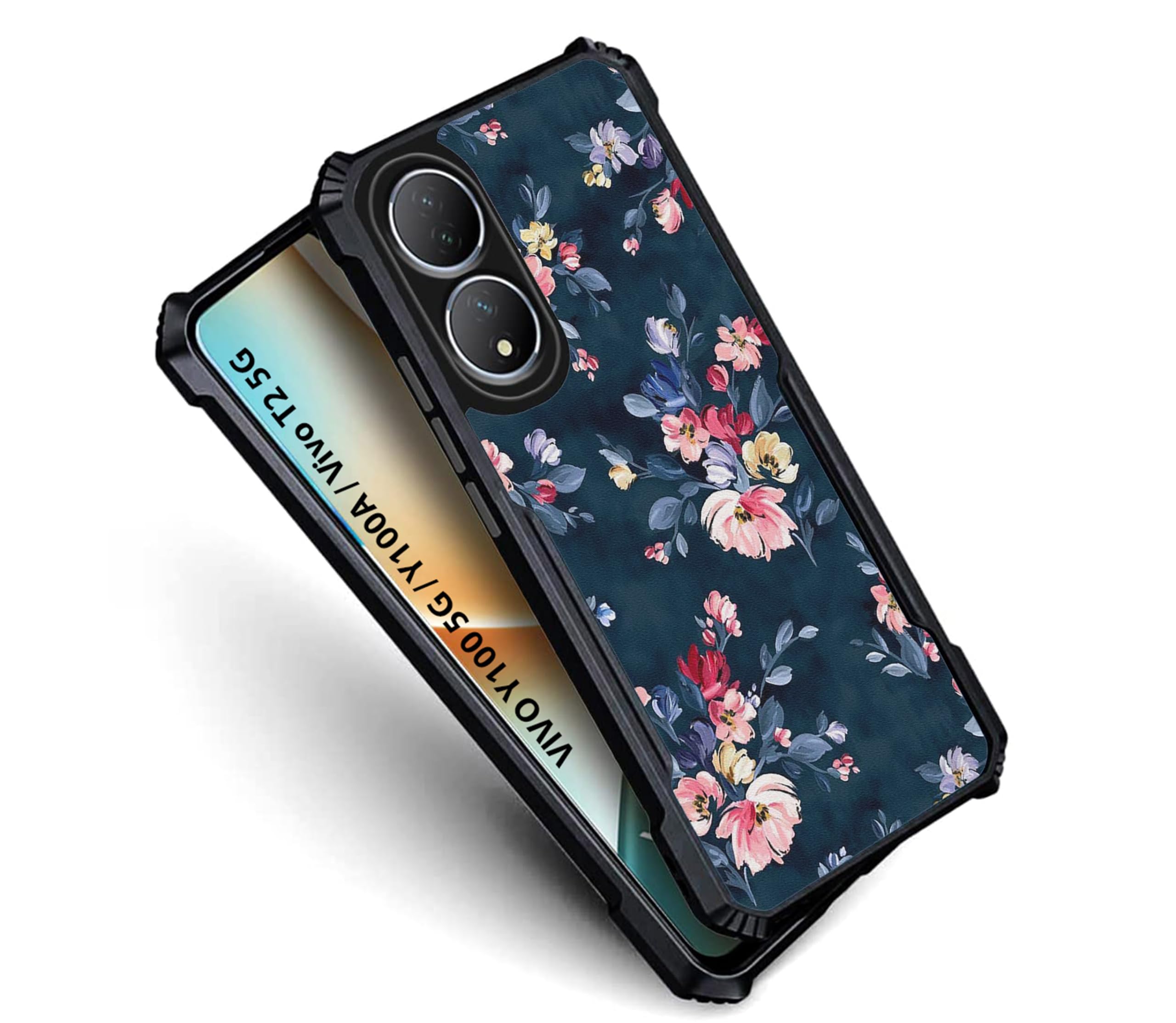 COBERTA Back Cover for Vivo Y100 5G / Vivo Y100A / Vivo T2 5G Back Cover Case - Blue Floral PT99 D11648 (B0CVV4V184) Amazon Price History, Amazon Price Tracker