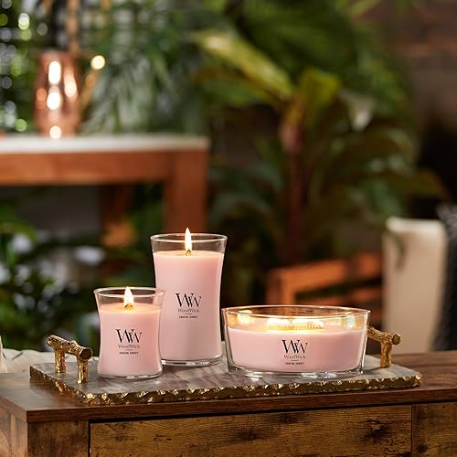 Vista 69 de WoodWick - Vela mediana de reloj de arena, aroma costero al atardecer, se agrieta mientras se quema, cera de mezcla de soja prémium, 9.7 onzas