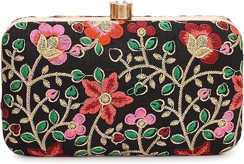 Miniatura 3 de LONGING TO BUY Bolso de mano de diseñador hecho a mano en caja - Bordado de zari para mujer