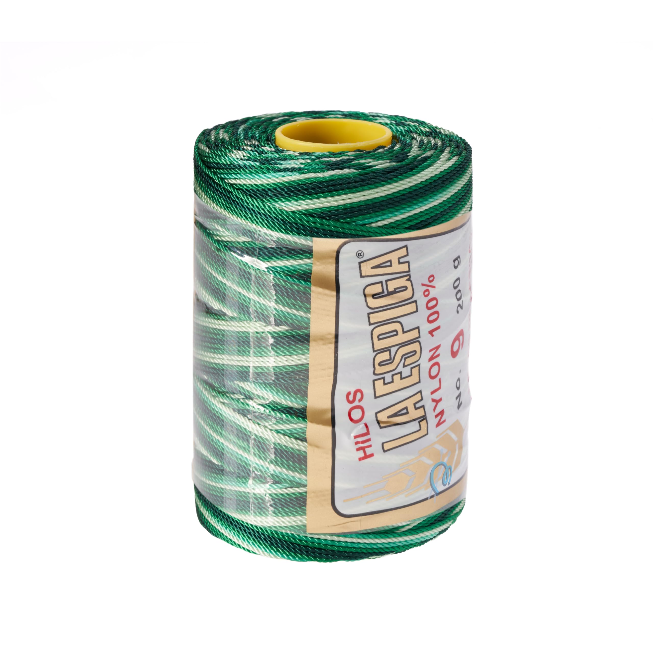 Espiga No. 9-100% Nylon Omega String Cord for Knitting and Crochet - 182 Emerald Hues