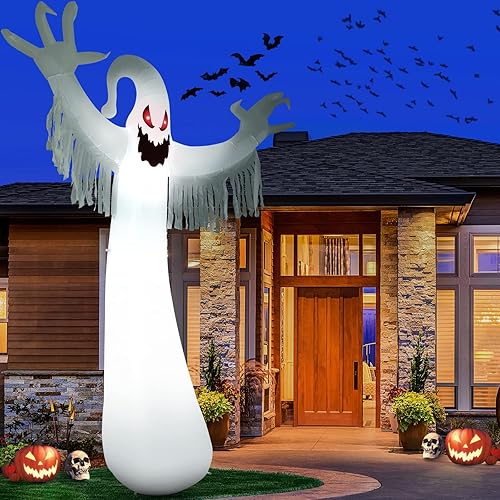 Sizonjoy 12 FT Halloween Decoration Inflatable Ghost, Blow Up Animated