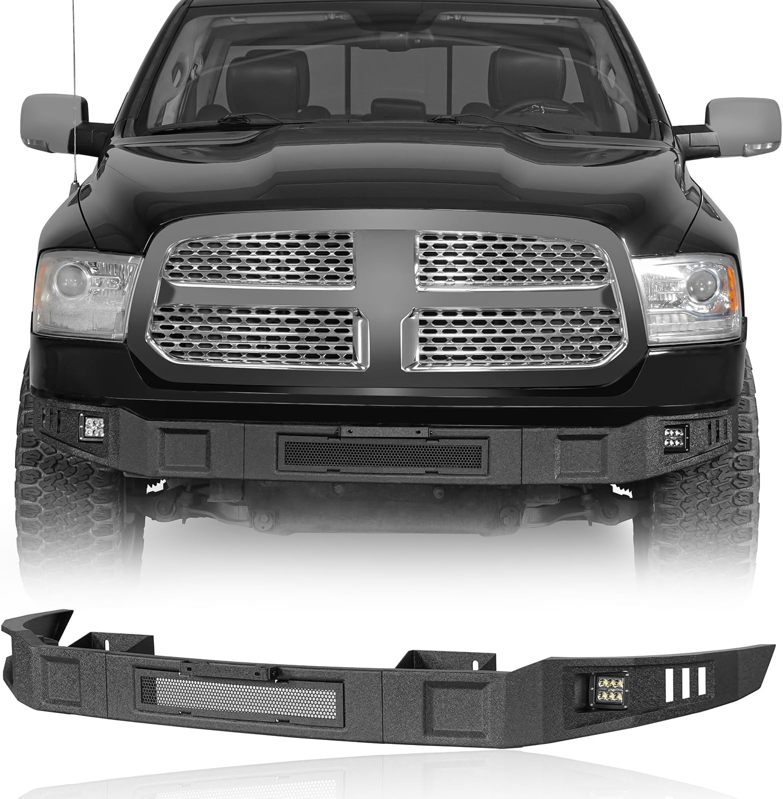 U Box 13 18 Ram 1500 Front Bumper Full Width Steel Bumper W 