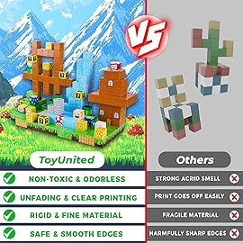 ToyUnited 100PCS Magnetic Blocks - Magnet Building Blocks, Stacking Magents Cubes Toys, STEM Montessori Sensory Toys for Kids Boys and Girls Ages 3 4 5 6 7 8 9 10 Christmas Birthday Gifts