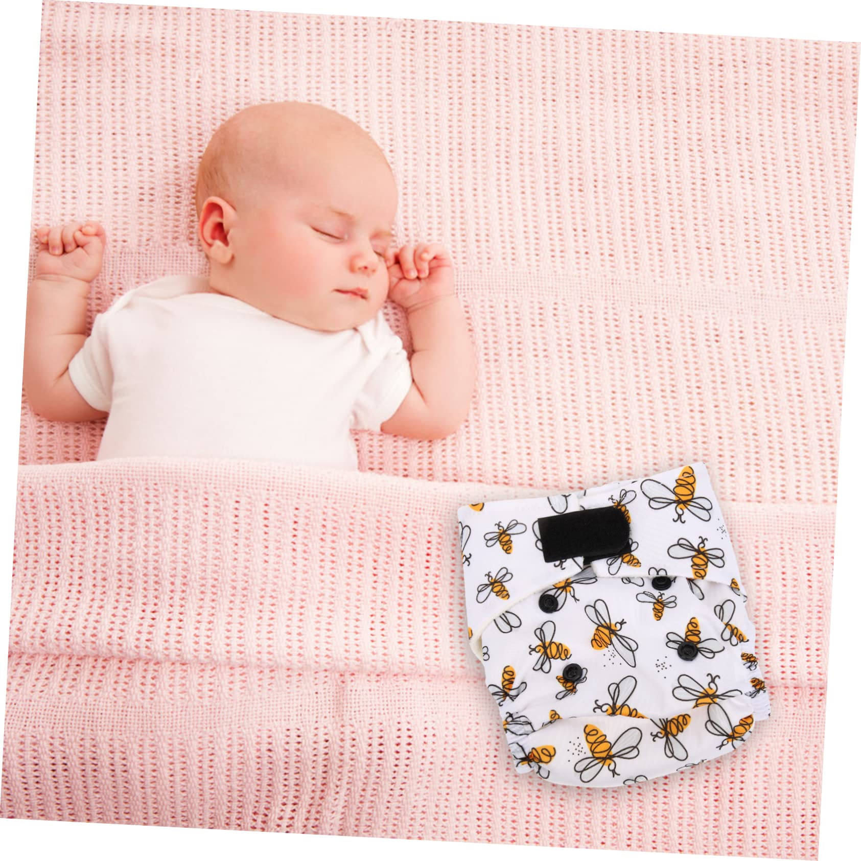 Abaodam 4 Piezas pantalones para bebés pañal reutilizable para bebe recién nacidos ropita bebe recien nacido reutilizables para para recién os