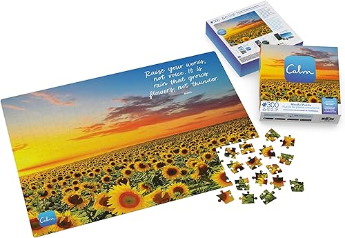 Miniatura 3 de Rompecabezas de 300 piezas para relajación, alivio del estrés y elevación del estado de ánimo, para adultos y niños a partir de 8 años, campos