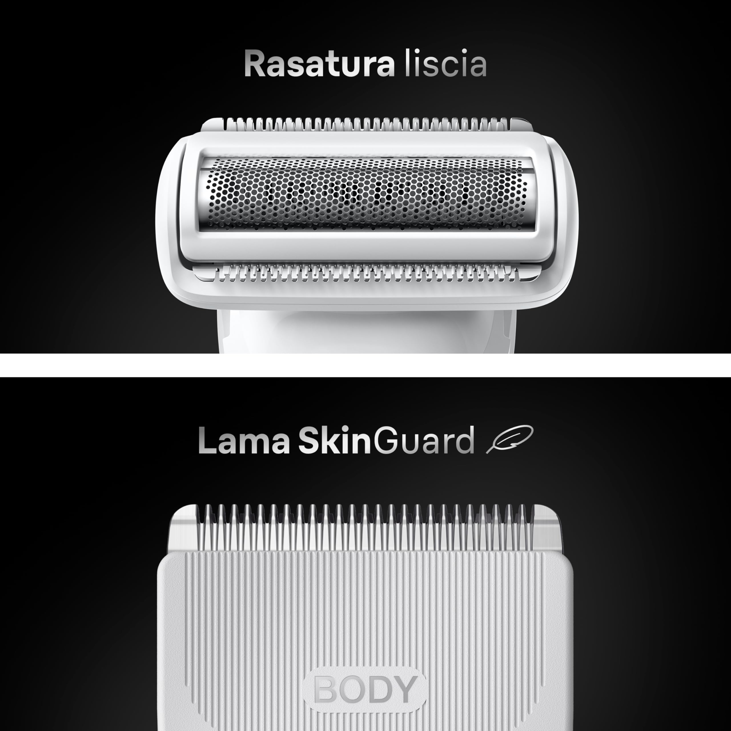 Braun Rasoio Elettrico Corpo Uomo Serie 7, +8 Strumenti, BG7555 Grigio | Rasoio elettrico per corpo e pubico, Smartlight, SkinGuard, impermeabile, per aree sensibili, batteria ricaricabile