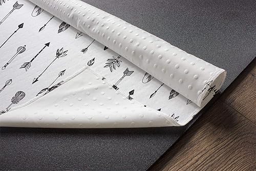 Miniatura 3 de Lunarable Tribal Yoga Mat Towel, Hand Drawn Continuous Pattern of Tribal Flourish Arrows Print, Non-Slip Sweat Absorbent Yoga Pilates Workout Pad